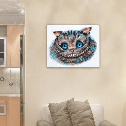 Abris Art - Kit principal de bordado con cuentas Gato de Cheshire
