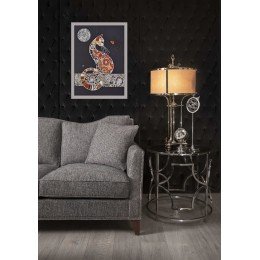 Abris Art - Kit principal de bordado con cuentas Gato y polilla