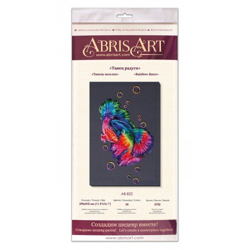 Abris Art - Kit principal de bordado con cuentas Rainbow dance