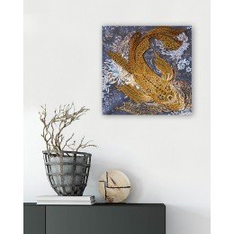 Abris Art - Kit principal de bordado de cuentas Money fish