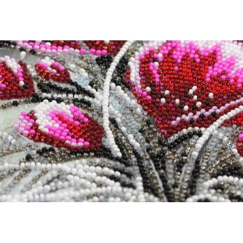 Abris Art - Kit principal de bordado con cuentas Esmeralda roja