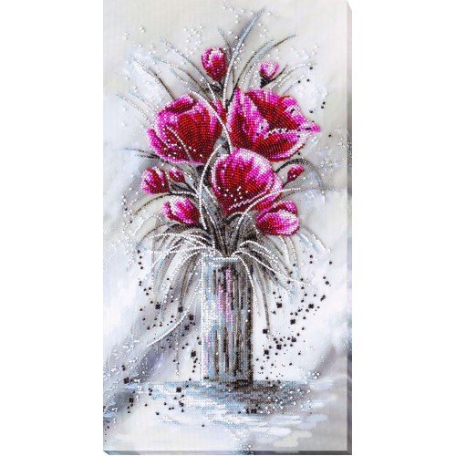 Abris Art - Kit principal de bordado con cuentas Esmeralda roja
