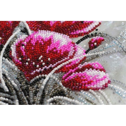Abris Art - Kit principal de bordado con cuentas Esmeralda roja