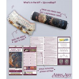 Abris Art - Kit principal de bordado con abalorios Cautivo de la noche