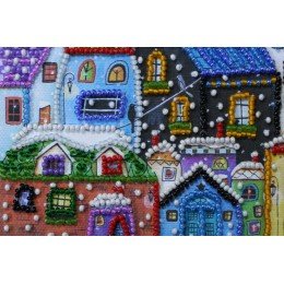 Abris Art - Kit de bordado Mini Bead Bright houses