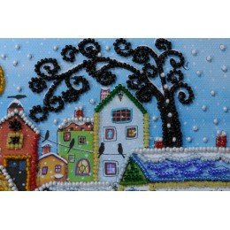 Abris Art - Kit de bordado Mini Bead Bright houses