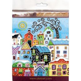 Abris Art - Kit de bordado Mini Bead Bright houses