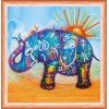 Abris Art - Kit de bordado Mini Bead Elefante neón