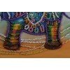 Abris Art - Kit de bordado Mini Bead Elefante neón