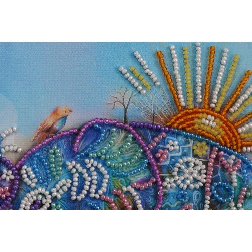 Abris Art - Kit de bordado Mini Bead Elefante neón