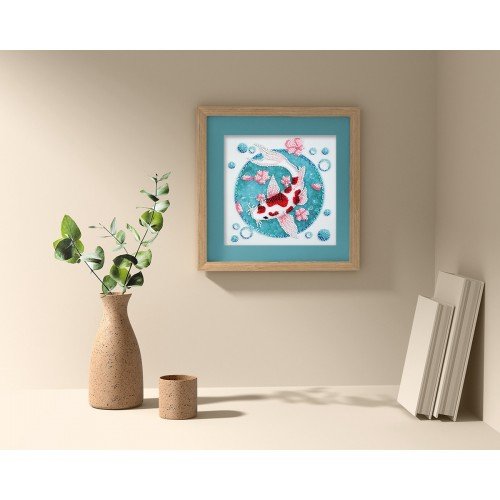 Abris Art - Kit principal de bordado con cuentas Carpa koi