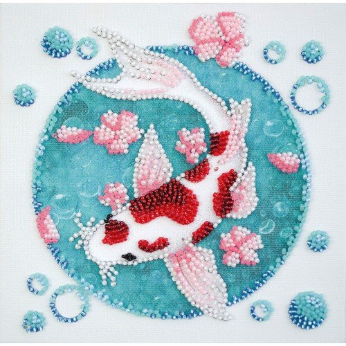 Abris Art - Kit principal de bordado con cuentas Carpa koi