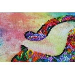 Abris Art - Kit de bordado con cuentas de tamaño mediano Gatito juguetón