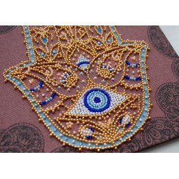 Abris Art - Kit principal de bordado con cuentas Hamsa dorado