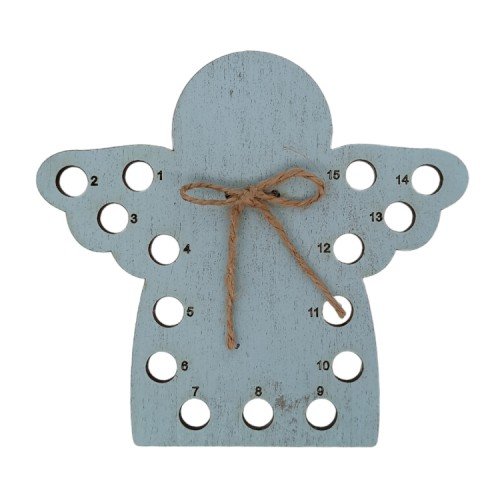 Wooden thread organizer - Blue angel