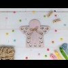 Organizador de hilos de madera - Pink angel