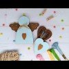 Wooden bead organizer - Blue angel