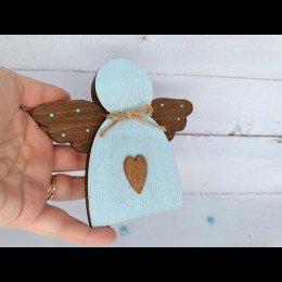 Wooden bead organizer - Blue angel