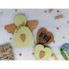 Wooden bead organizer - Green angel