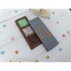 Wooden bead organizer - Purple triangle