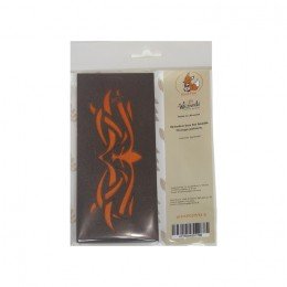 Wooden bead organizer - Orange pattern No. 2