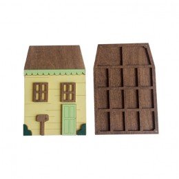 Wooden bead organizer - Yellow House