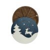 Wooden bead organizer - Winter deer