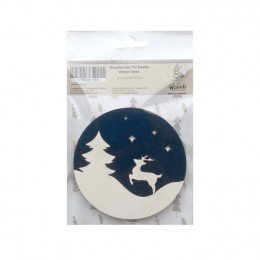 Wooden bead organizer - Winter deer