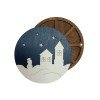Wooden bead organizer - Winter houses