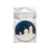 Wooden bead organizer - Winter houses
