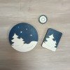 Wooden bead organizer - Winter forest