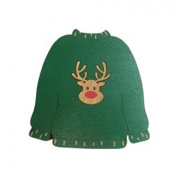 Wooden bead organizer - Christmas sweater