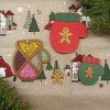 Wooden bead organizer - Christmas mitten