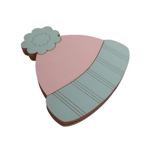 Wooden bead organizer - Pink hat