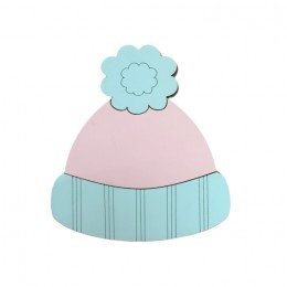 Wooden bead organizer - Pink hat