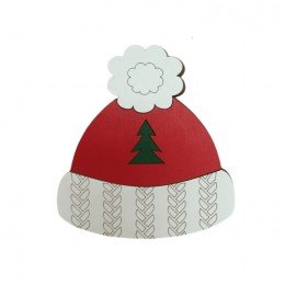 Wooden bead organizer - Christmas hat