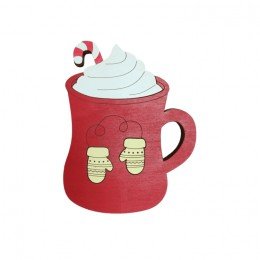 Wooden bead organizer - Red cup