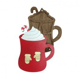 Wooden bead organizer - Red cup