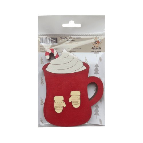 Wooden bead organizer - Red cup