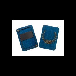 Wooden needle organizer - Blue