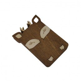 Wooden needle organizer - Deer