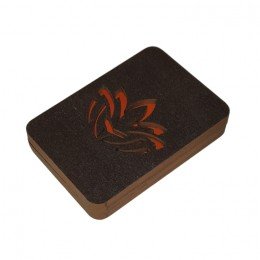 Wooden needle organizer - Orange pattern