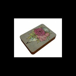 Wooden needle organizer - Grey