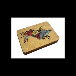 Wooden needle organizer - Whale