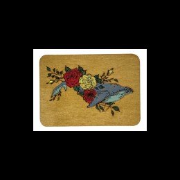 Wooden needle organizer - Whale