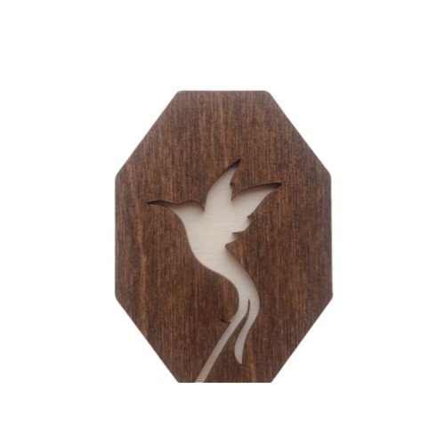 Wooden needle organizer - Hummingbird
