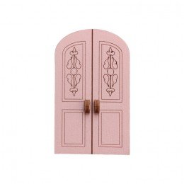 Wooden needle organizer - Pink door