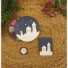 Wooden needle organizer - Winter houses
