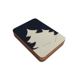 Wooden needle organizer - Winter forest