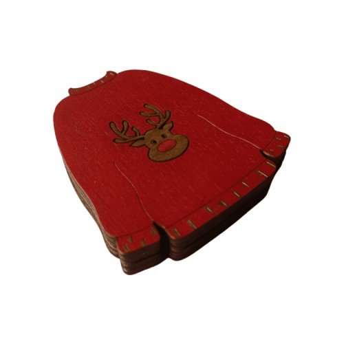 Wooden needle organizer - Christmas sweater